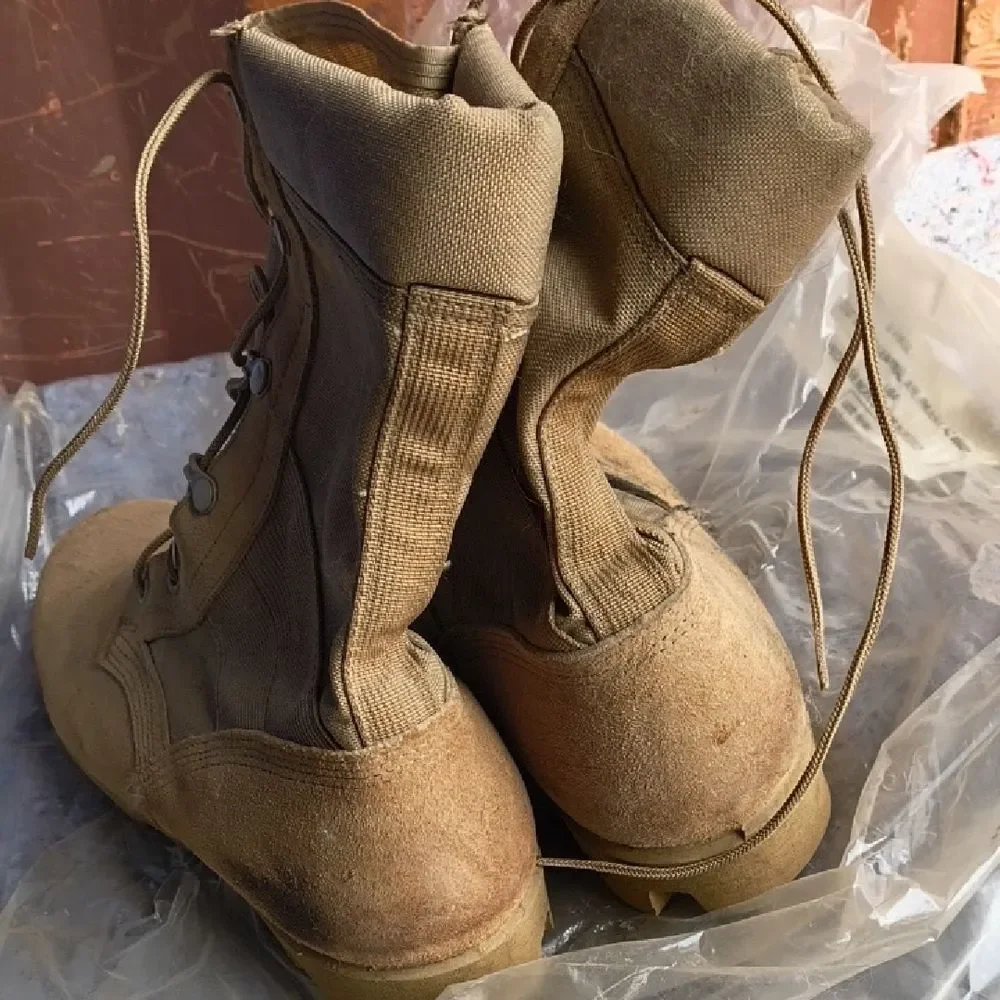Men's Tan Combat Boots